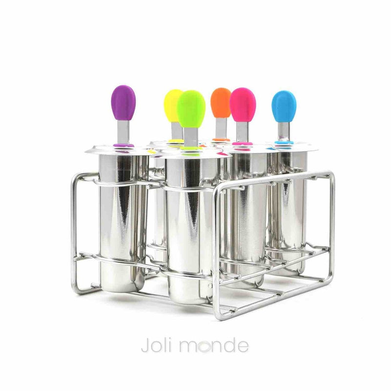 Ensemble 6 moules à glaces inox TUBULUS 85ml – dès 3 ans - Vaisselle - Joli Monde - Nature For Kids - 3