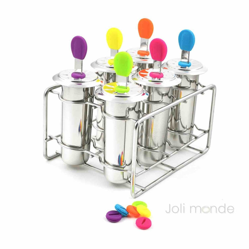 Ensemble 6 moules à glaces inox TUBULUS 85ml – dès 3 ans - Vaisselle - Joli Monde - Nature For Kids - 2