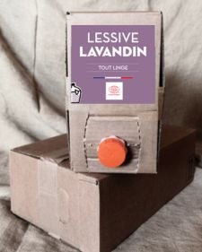 Lessive liquide concentré Tout linge LAVANDE - EcoCert - 33 lavades/L - BIB 10L - Lessive - Jean Bouteille - Nature For Kids - 1