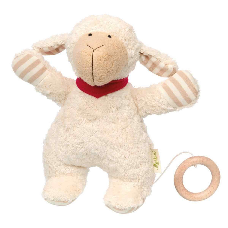 Mouton peluche musical écolo 22 cm – 100% naturel - dès la naissance - Peluche musicale - Sigikid Green - Nature For Kids - 1