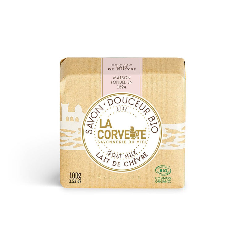 Savon Douceur Bio LAIT DE CHEVRE – 100g - dès la naissance - Savon - La Corvette - Nature For Kids - 1