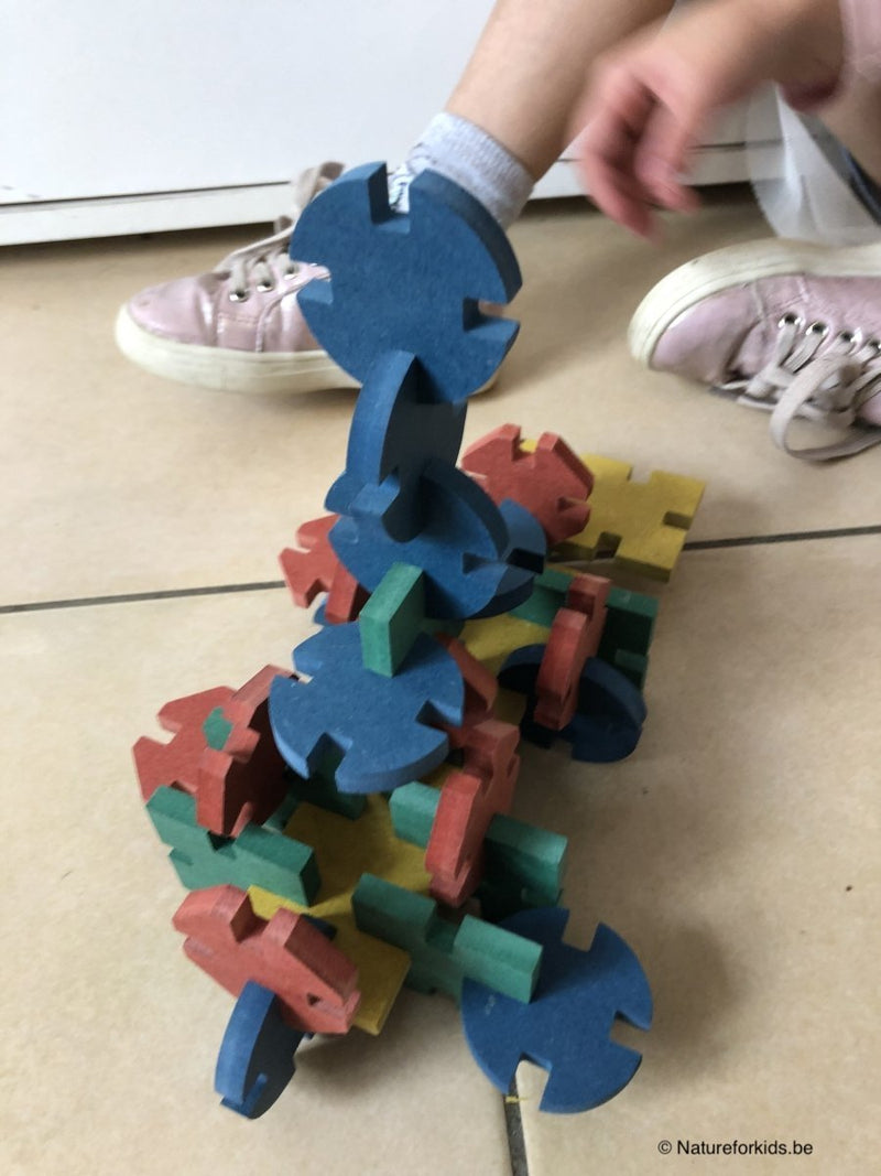 40 petites pièces de jouets en bois Euclide dans un sac en jute - de 36 mois à 10 ans--Jouet en bois-Euclide-Nature For Kids-2