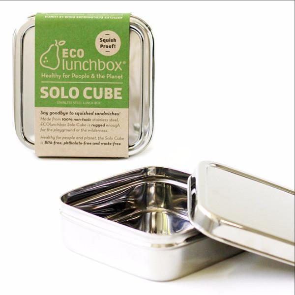Boîte à tartines "Solo Cube" en INOX - 600ml - à partir de 3 ans--Boîte à lunch-ECOlunchbox-Nature For Kids-2