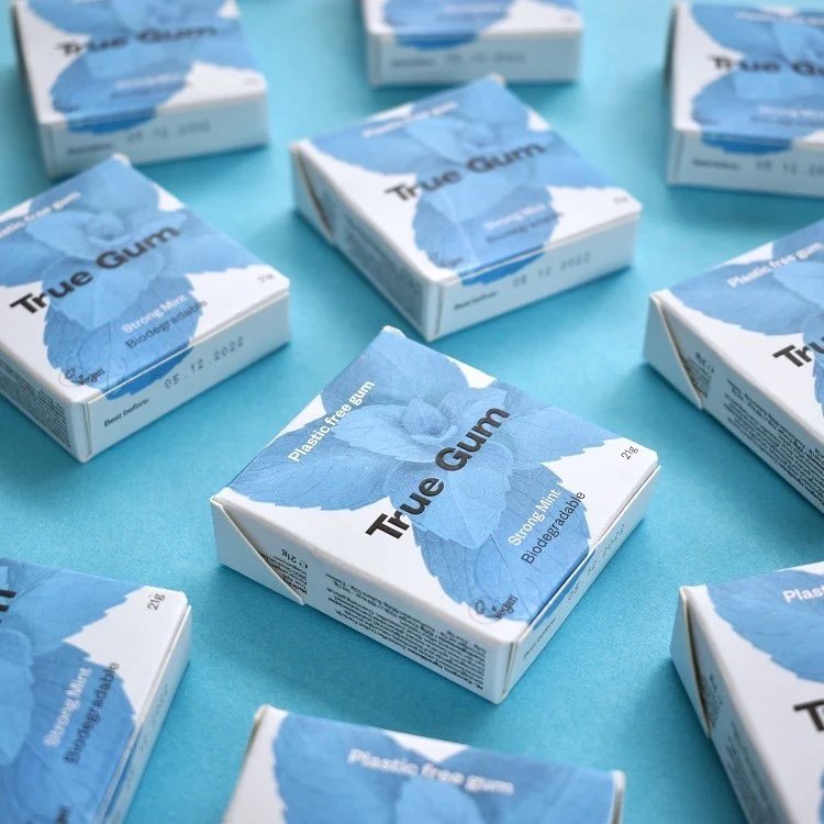 Boîte de Chewing-gum naturel et sans plastique – menthe forte extra fraîche--Friandises-True Gum-Nature For Kids-5