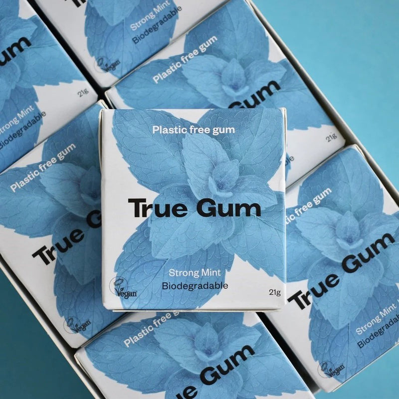 Boîte de Chewing-gum naturel et sans plastique – menthe forte extra fraîche--Friandises-True Gum-Nature For Kids-4