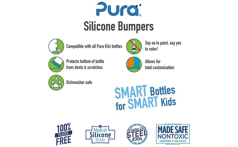 Bumper vert anti-choc compatible avec pour tous les biberons Pura - Vrac - dès la naissance--Biberon-Pura-Nature For Kids-3