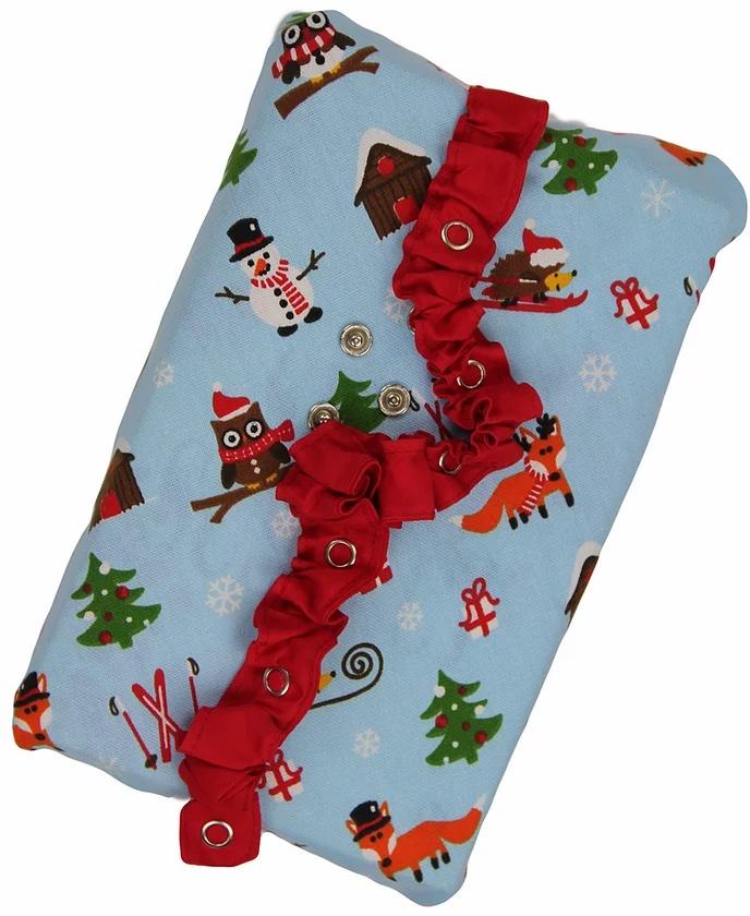 Emballage cadeau réutilisable - "Amis de la forêt enneigée" (Spécial Noël)- L-Default Title-Cadeau-Besurprise-Nature For Kids-2
