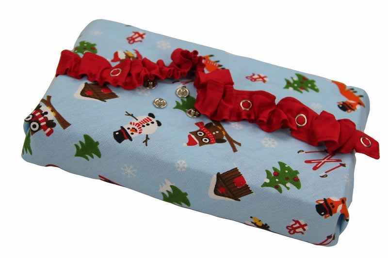 Emballage cadeau réutilisable - "Amis de la forêt enneigée" (Spécial Noël)- L-Default Title-Cadeau-Besurprise-Nature For Kids-1