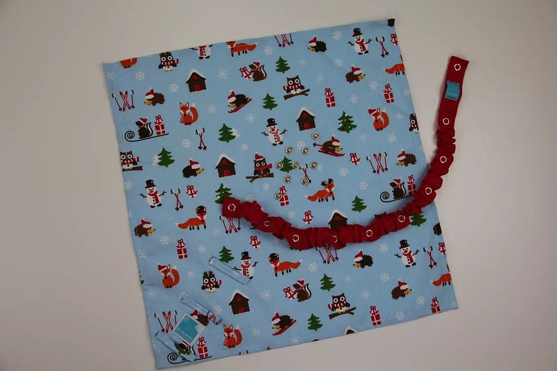Emballage cadeau réutilisable - "Amis de la forêt enneigée" (Spécial Noël)- L-Default Title-Cadeau-Besurprise-Nature For Kids-6