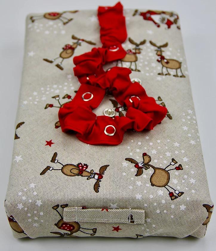 Emballage cadeau réutilisable - "Rudolphe" (Spécial Noël) - M-Default Title-Cadeau-Besurprise-Nature For Kids-5