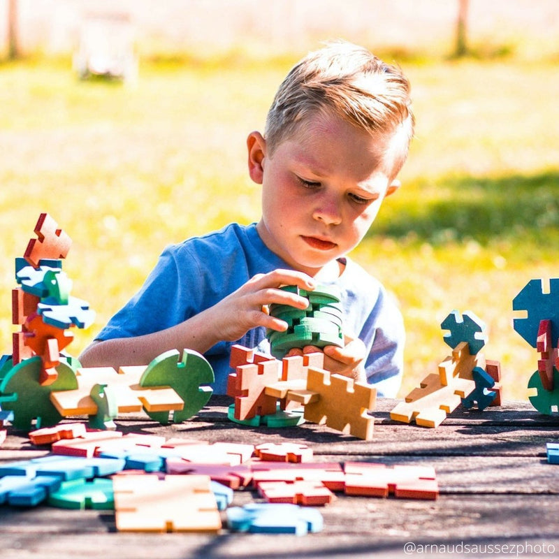 Euclide jouets en bois - 30 Grandes pièces - de 36 mois à 10 ans-Boîte en bois-Jouet en bois-Euclide-Nature For Kids-1