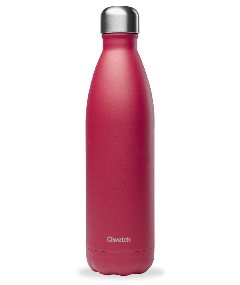 Gourde bouteille isotherme en inox - Matt Framboise - 750 ml--Gourde-Qwetch-Nature For Kids-1