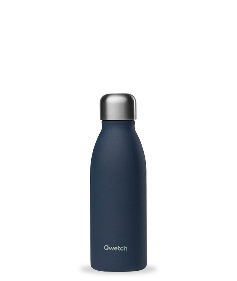 Gourde bouteille Simple inox - Granite Bleu Nuit - 500 ml--Gourde-Qwetch-Nature For Kids-1