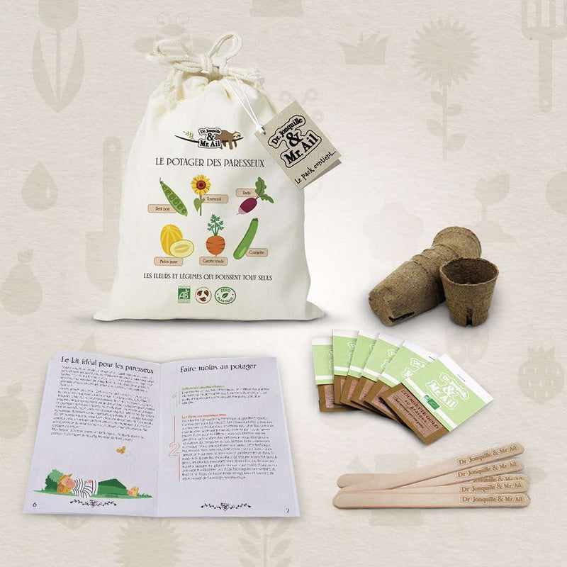 Kit jardinage – Le potager des paresseux - à partir de 3 ans--Jeux de plain air-Dr Jonquille & Mr Ail-Nature For Kids-2