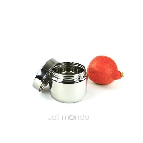 Assiette inox - La P'tite - JOLI MONDE